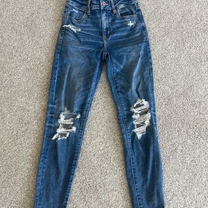 American Eagle Women’s skinny jeans. Next level stretch. Size 00 Short